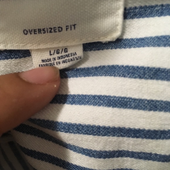 American eagle striped jacket oversized look - Picture 7 of 7
